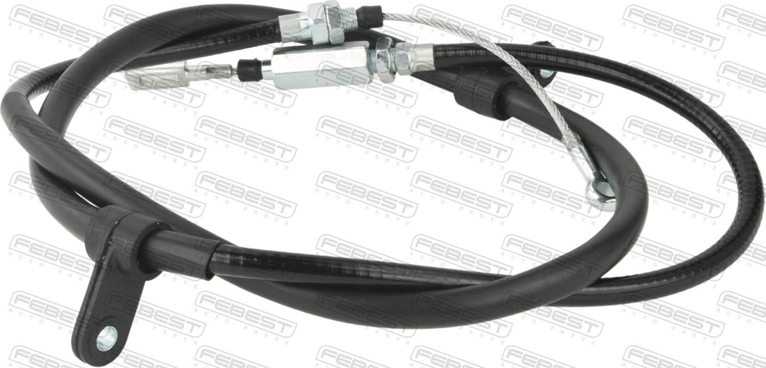 Трос ручника (тросик ручного тормоза) Febest. Артикул 25100-BOXIII