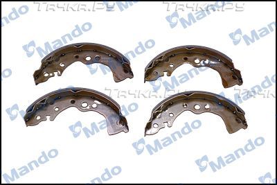Тормозные колодки Mando задние для Nissan Almera N16 2000-2006. Артикул MLP06