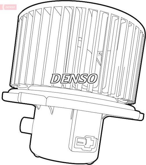 Вентилятор, мотор печки (отопителя) салона Denso. Артикул DEA41007