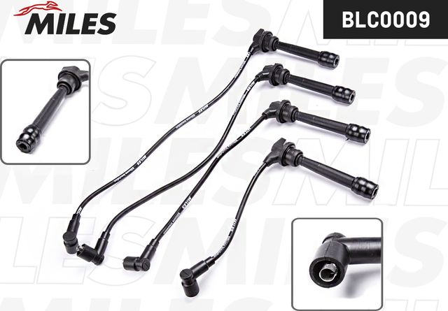 Высоковольтные провода (провода зажигания) (комплект) Miles для Hyundai Getz I 2002-2010. Артикул BLC0009