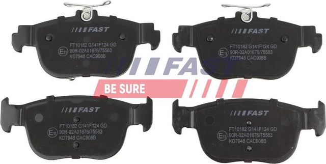 Тормозные колодки Fast. Артикул FT10182