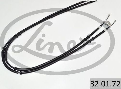 Трос ручника (тросик ручного тормоза) Linex задний для Opel Zafira A 2001-2005. Артикул 32.01.72