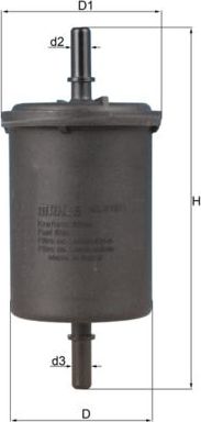 Топливный фильтр Mahle-Knecht. Артикул KL 416/1