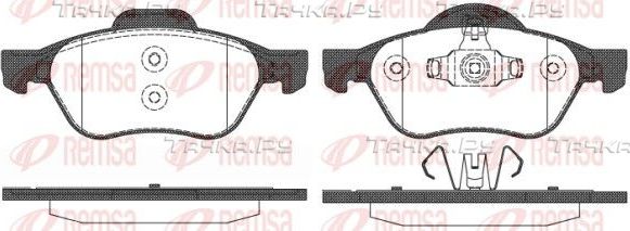 Тормозные колодки Remsa передние для Renault Megane II 2002-2010. Артикул 0962.10