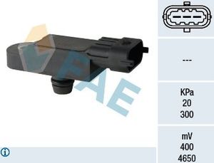 Датчик абсолютного давления (ДАД, MAP) FAE для Alfa Romeo 159 2005-2012. Артикул 15068