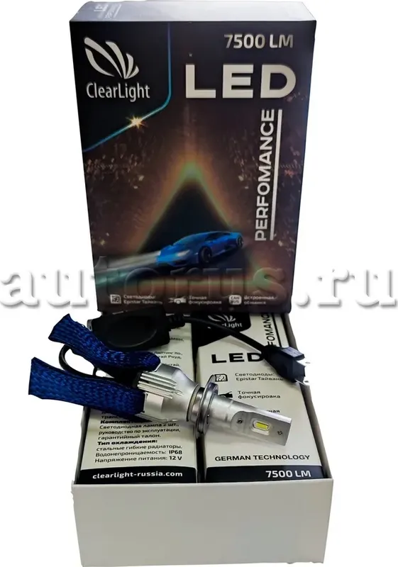 Лампа LED Clearlight Performance H8/H9/H11 7500 lm (1 шт) 6000K. Артикул CLPFMLEDH11