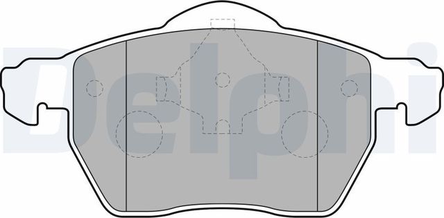 Тормозные колодки Delphi (Low-Metallic) передние для Volvo C70 I 1997-2005. Артикул LP1687