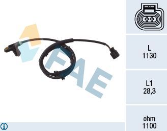 Датчик ABS FAE задний для SEAT Alhambra I 1996-2010. Артикул 78025