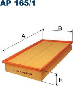 Воздушный фильтр Filtron. Артикул AP 165/1