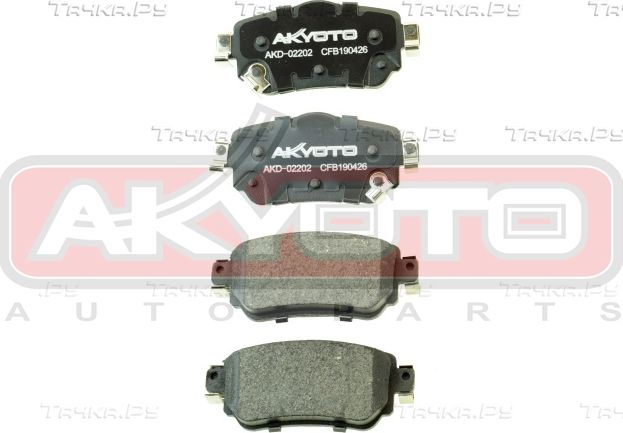 Тормозные колодки Akyoto. Артикул AKD-02202