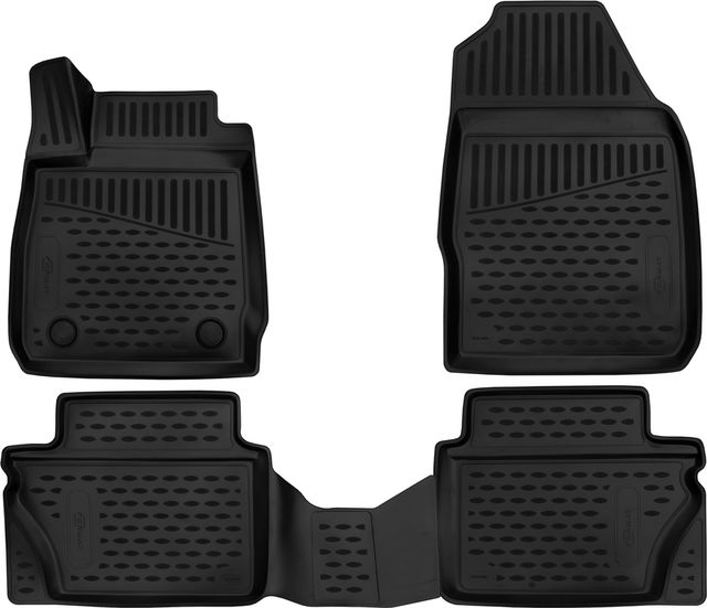 Коврики 3D Format c повышенной износостойкостью для салона Ford Fiesta VI рестайлинг 2015-2019. Артикул FORMAT.3D1658210k