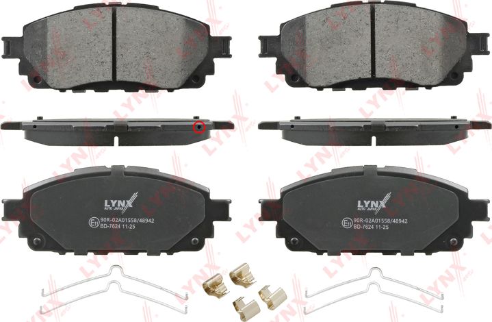 Тормозные колодки LYNXauto. Артикул BD-7624