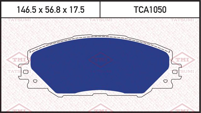 Колодки тормозные TOYOTA RAV4 05- перед. (Tatsumi). Артикул TCA1050