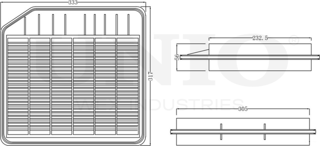 Фильтр воздушный (Unio). Артикул FLT-10251