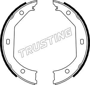 Тормозные колодки (стояночная тормозная система) Trusting задние для Alpina B3 E46 1999-2006. Артикул 019.027