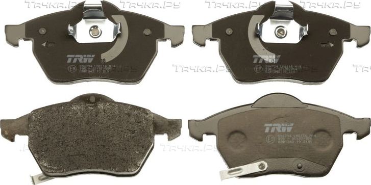 Тормозные колодки TRW COTEC передние для Opel Astra G 2000-2005. Артикул GDB1342
