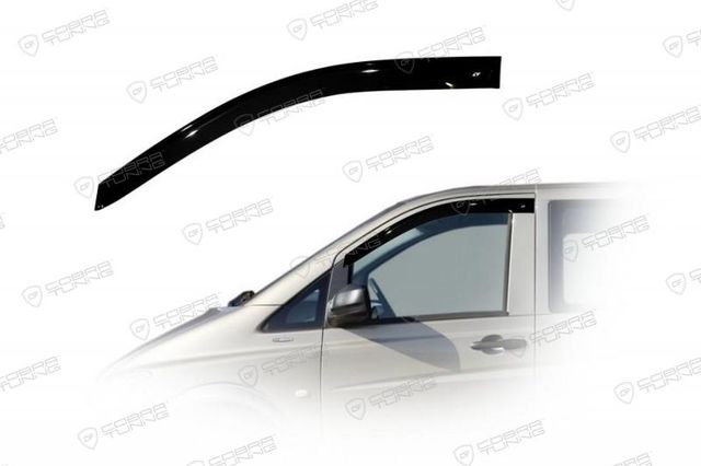 Дефлекторы окон Cobra Tuning для Mercedes Benz Vito (W639) 2002-2014 серия EuroStandard. Артикул ME30302