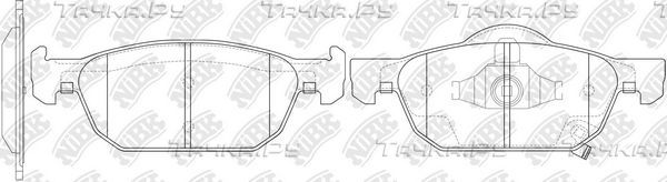 Тормозные колодки NiBK. Артикул PN8863