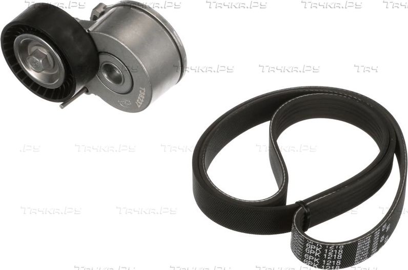 Приводной ремень поликлиновой с роликами (комплект) Gates Micro-V® Kit для Citroen C5 I 2007-2008. Артикул K016PK1218
