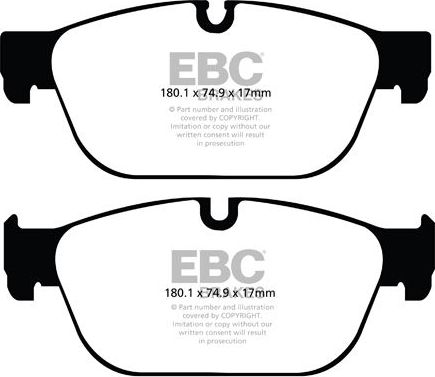 Тормозные колодки EBC Brakes. Артикул DP22092