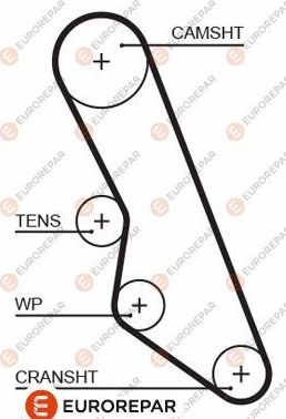 Ремень ГРМ Eurorepar. Артикул 1633126080