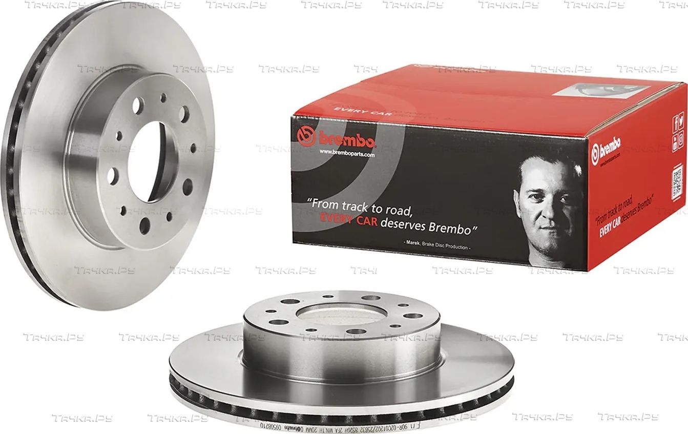 Тормозной диск Brembo передний для Volvo 760 1988-1992. Артикул 09.5082.10