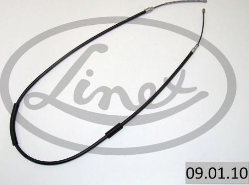 Трос ручника (тросик ручного тормоза) Linex передний левый для Citroen ZX 1991-1993. Артикул 09.01.10