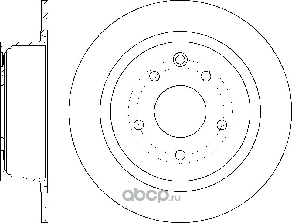 Диск тормозной (G-Brake). Артикул GR01514
