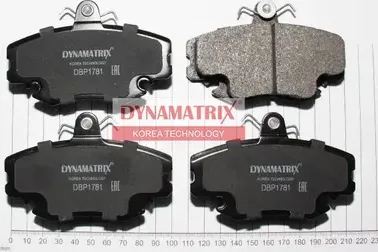 Колодки тормозные дисковые (Dynamatrix-Korea) Dynamatrix-Korea. Артикул DBP1781