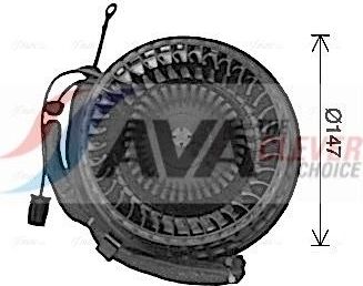 Вентилятор, мотор печки (отопителя) салона AVA. Артикул AI8425