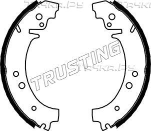 Тормозные колодки Trusting задние для ВАЗ 2101 1970-1990. Артикул 034.076