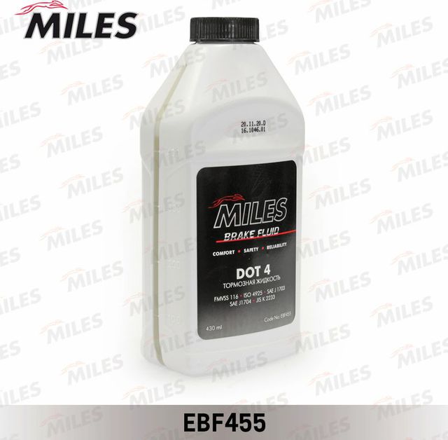 Тормозная жидкость Miles для Audi A1 I (8X) 2010-2015. Артикул EBF455