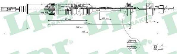 Трос сцепления LPR для Fiat Ulysse I 1999-2002. Артикул C0242C