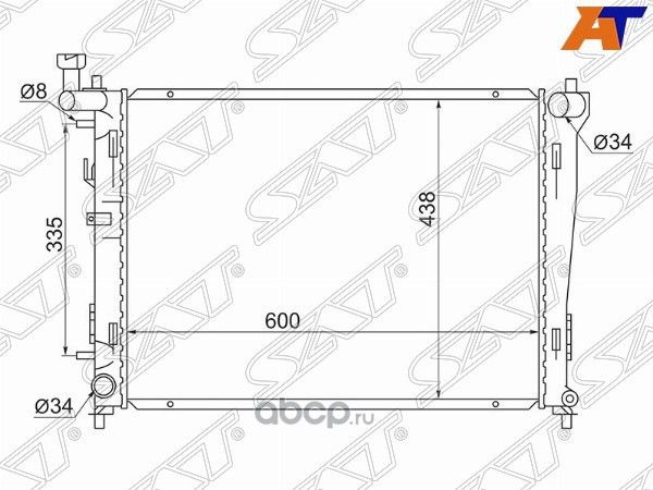 Радиатор HYUNDAI I30ELANTRA 1.41.62.0 07-KIA C (SAT). Артикул SGHY000307R