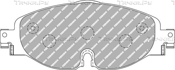 Тормозные колодки FERODO RACING DS2500 для Skoda Superb III 2015-2026. Артикул FCP4433H