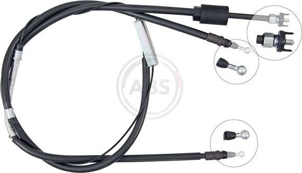 Трос ручника (тросик ручного тормоза) ABS. Артикул K19966