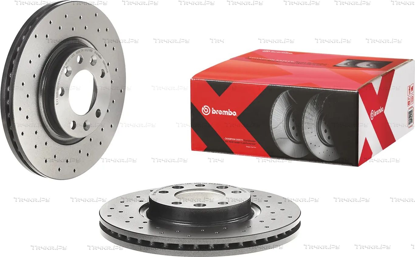 Тормозной диск Brembo XTRA LINE - Xtra передний для Citroen XM II 1994-2000. Артикул 09.8303.1X