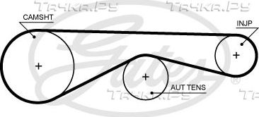 Ремень ГРМ Gates PowerGrip® для Land Rover Range Rover Sport I 2009-2013. Артикул 5704XS