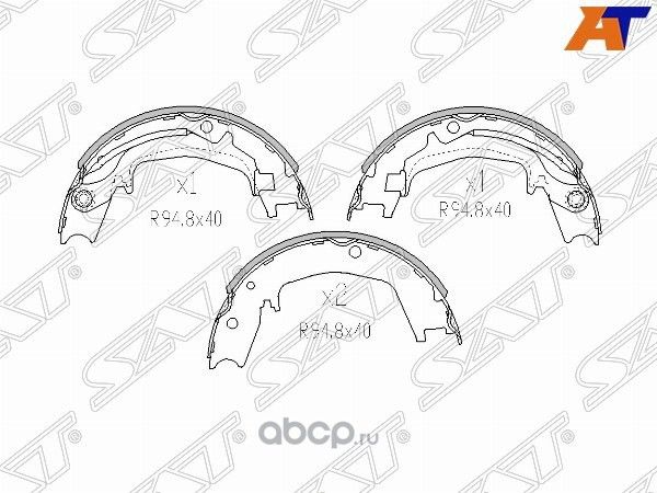 Колодки барабанные зад HYNDAI GETZ 02-09SONATA 98 (SAT). Артикул ST5835038A00