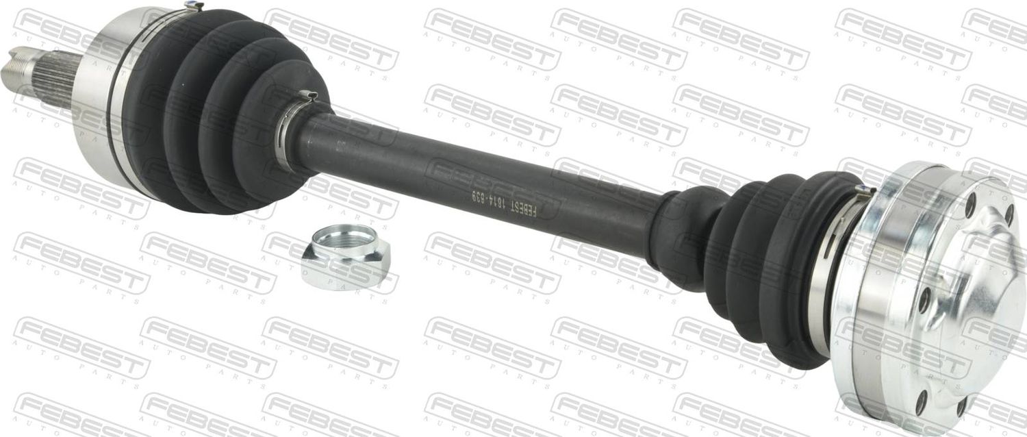 Полуось (привод в сборе, приводной вал) Febest. Артикул 1614-639