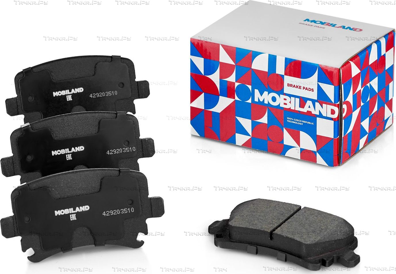 Тормозные колодки Mobiland задние для Audi S4 III (B7) 2004-2009. Артикул 429203510