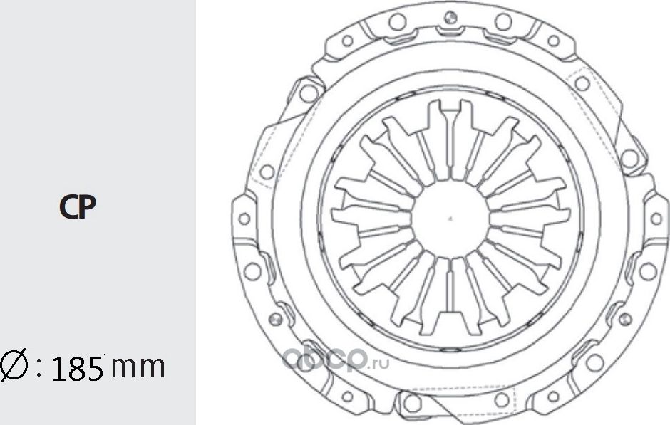 Корзина сцепления HYUNDAI Accent (95-) (1.3) (SOHC) VALEO PHC Valeo. Артикул HDC34