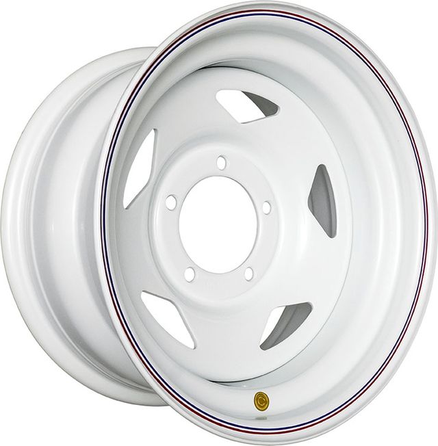 Колёсный диск OFF-ROAD Wheels усиленный стальной белый 5x139,7 8xR16 d110 ET-25 (треуг.) для Suzuki Grand Vitara II 1997-2005. Артикул 1680-53910WH-25A15