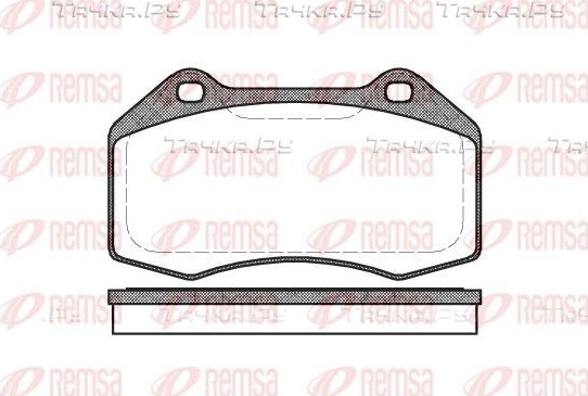 Тормозные колодки Remsa передние для Renault Megane III 2008-2016. Артикул 1113.00