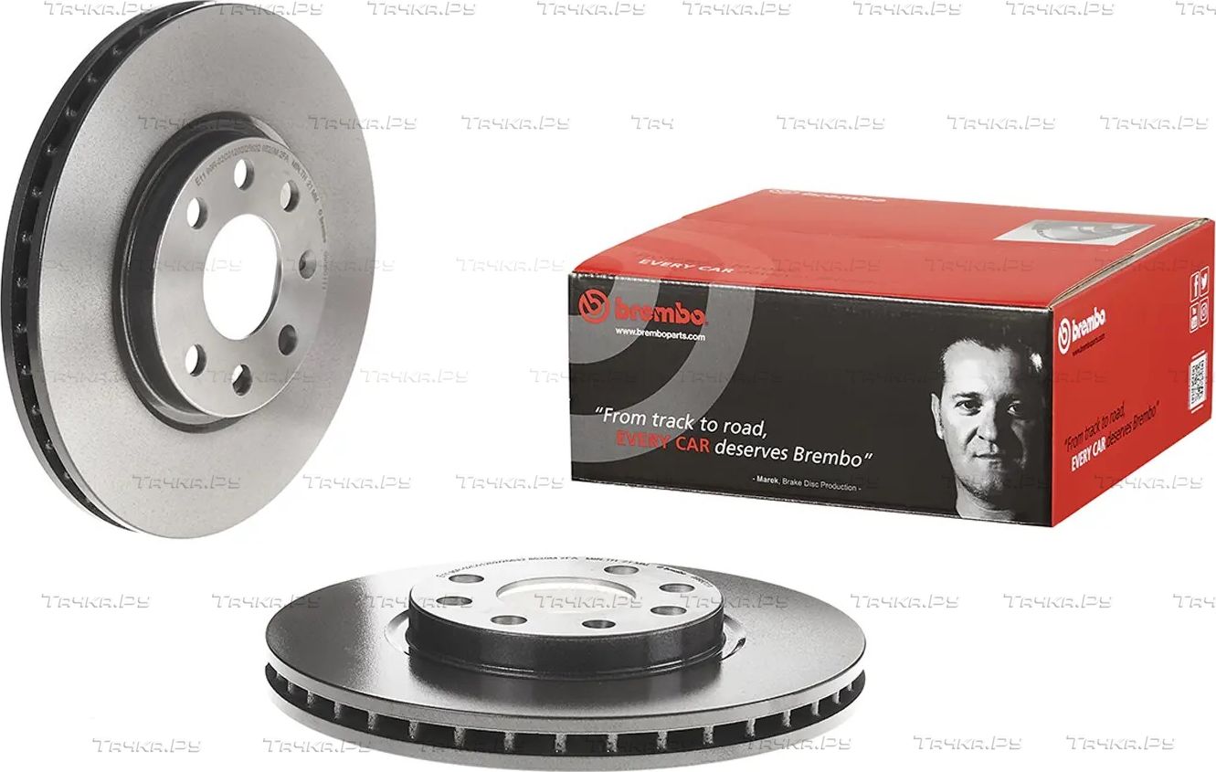 Тормозной диск Brembo UV Coated передний для Opel Tigra B 2004-2010. Артикул 09.8601.11