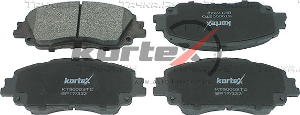 Колодки тормозные TOYOTA Camry LEXUS передние (4шт.) KORTEX. Артикул KT9000STD