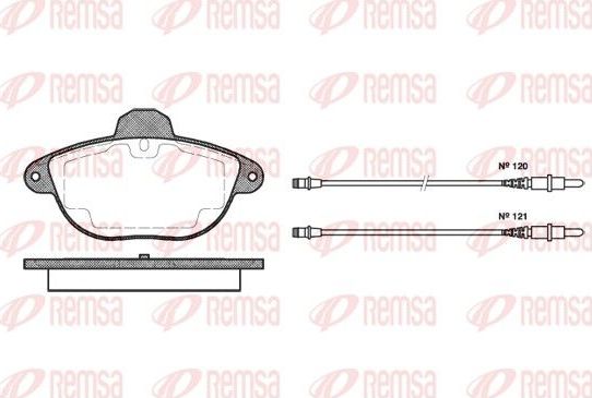 Тормозные колодки Remsa передние для Citroen Xantia I 1995-2003. Артикул 0608.04