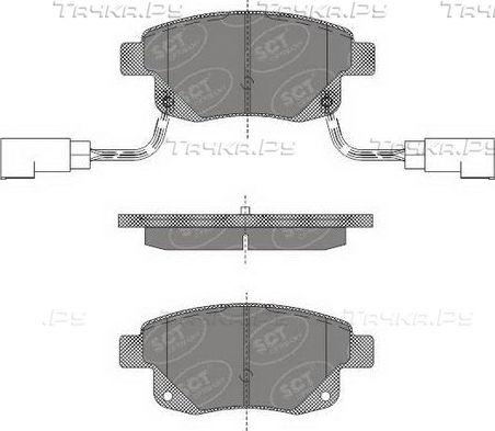 Тормозные колодки SCT-Germany задние для Ford Transit Torneo VII 2006-2014. Артикул SP 492 PR