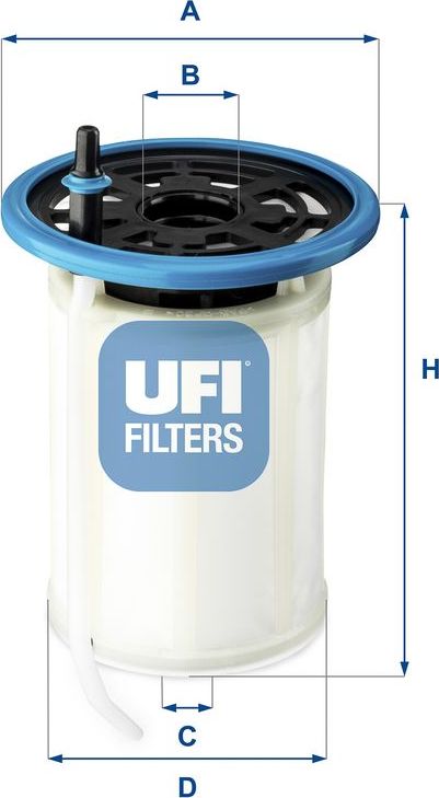 Топливный фильтр UFI. Артикул 26.H2O.00