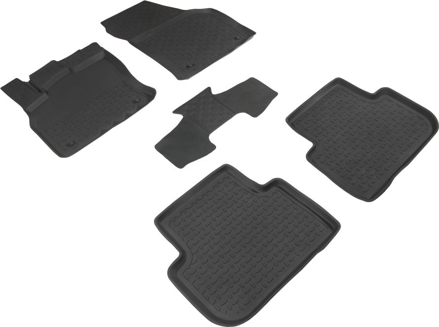 Коврики резиновые Seintex с высоким бортиком для салона Audi Q3 II F3 2018-2026. Артикул 94065